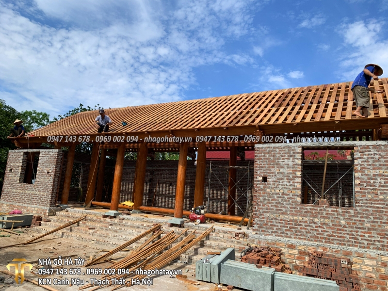 Nhà Gỗ Lim 3 Gian 2 Buồng - Huyện Hải Hậu - Tỉnh Nam Định