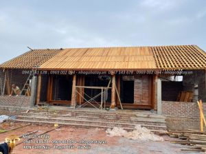Nhà Gỗ Dâu 3 Gian 2 Buồng - TP Móng Cái - Tỉnh Quảng Ninh