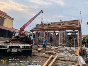 Nhà Gỗ Lim 3 Gian - xã Phú Trạch - huyện Thường Tín - TP Hà Nội