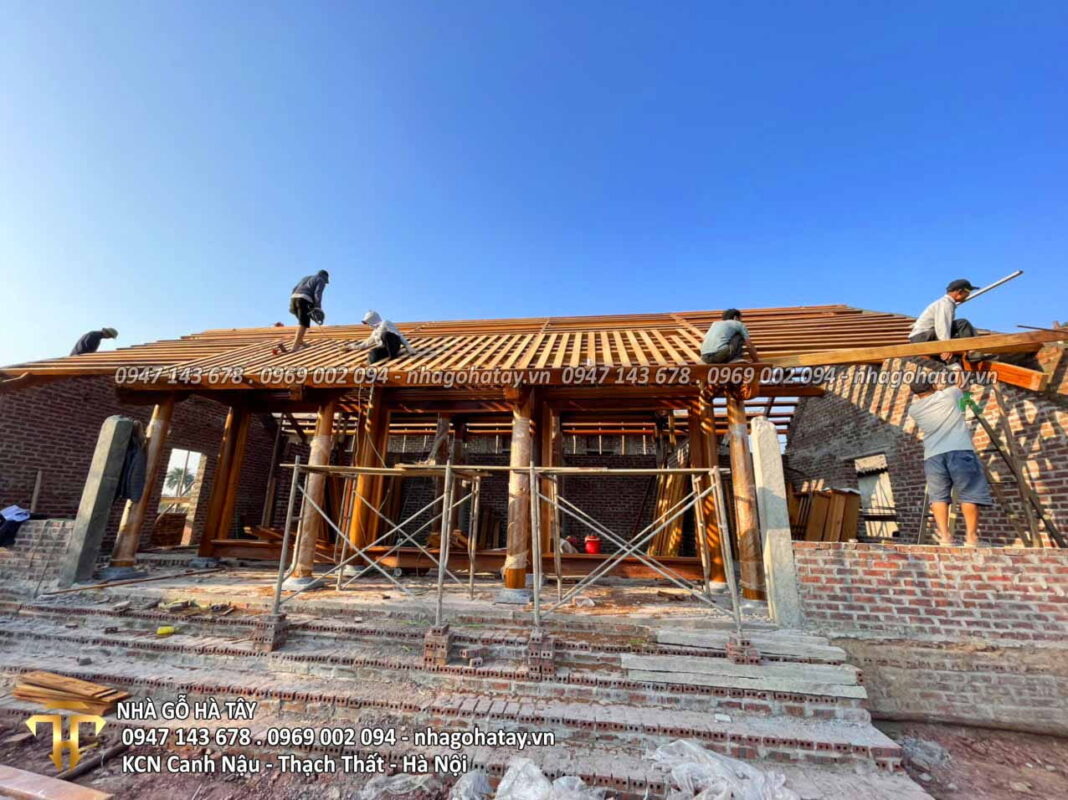 Nhà Gỗ Dâu 3 Gian 2 Buồng - TP Móng Cái - Tỉnh Quảng Ninh