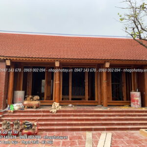 Nhà Gỗ Bạch Đàn 3 Gian 2 Buồng - Huyện Thái Thụy - Thái Bình