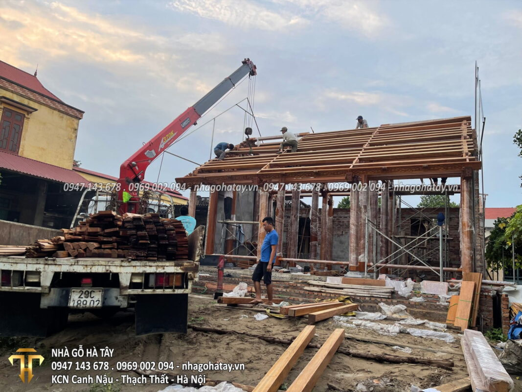 Nhà Gỗ Lim 3 Gian - xã Phú Trạch - huyện Thường Tín - TP Hà Nội