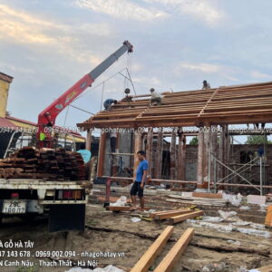 Nhà Gỗ Lim 3 Gian - xã Phú Trạch - huyện Thường Tín - TP Hà Nội