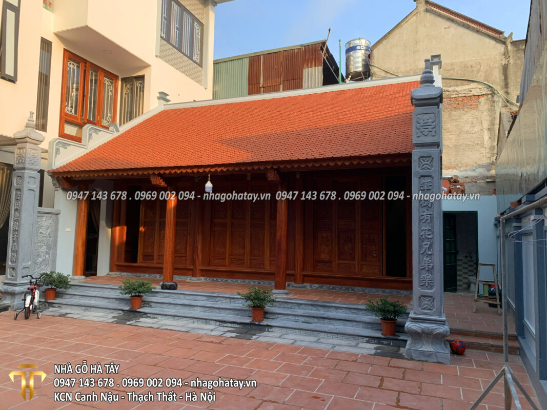Nhà Gỗ 3 Gian 24 Cột - Gỗ Lim - Thạch Thất, Hà Nội